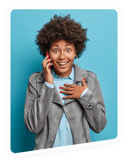 Student on phone